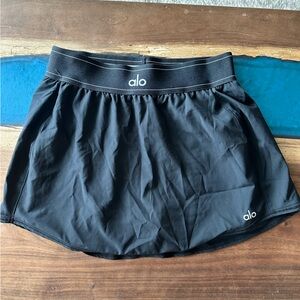 Alo match point tennis skirt in black XS